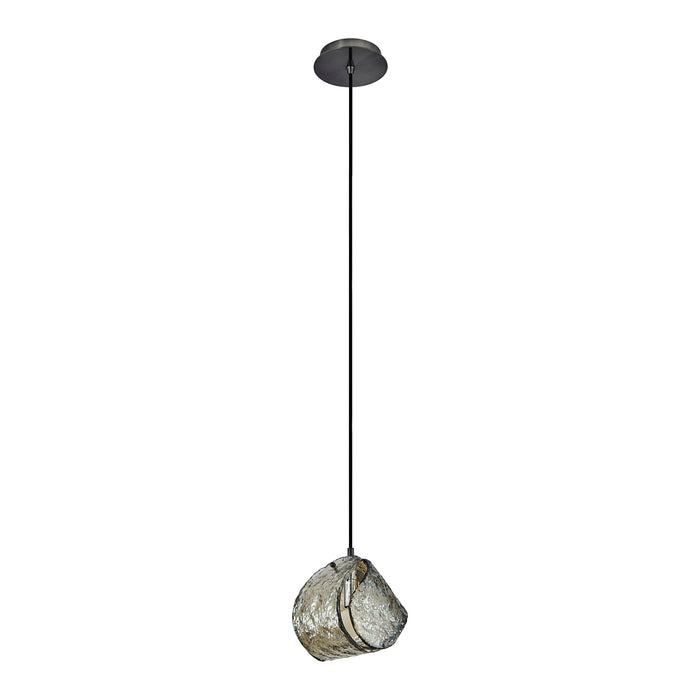 7.5'' Pallina 1 Light Satin Black Nickel Pendant