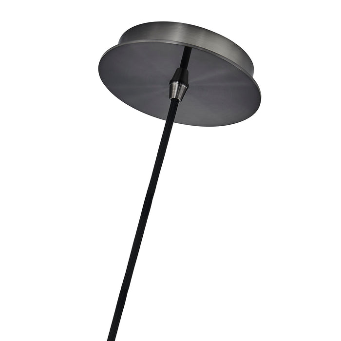 7.5'' Pallina 1 Light Satin Black Nickel Pendant