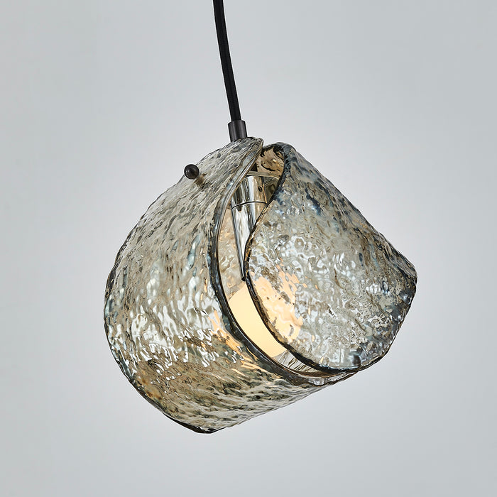 7.5'' Pallina 1 Light Satin Black Nickel Pendant