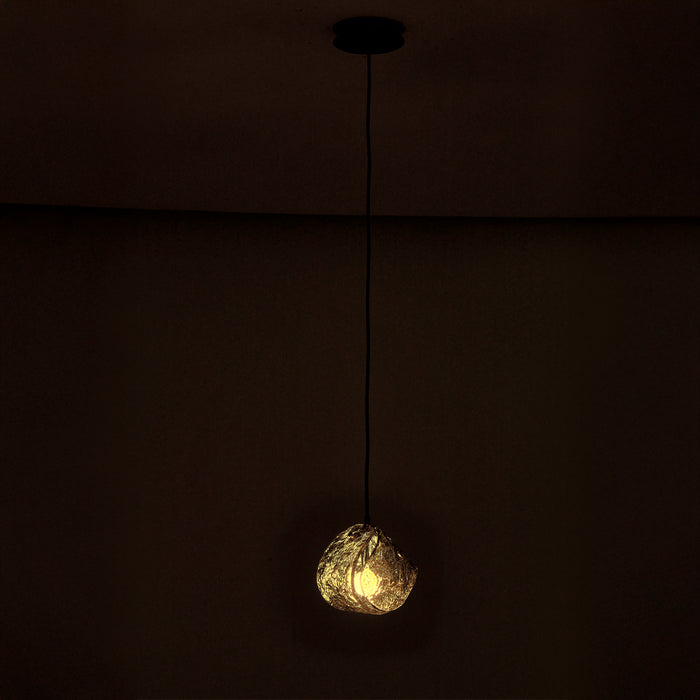 7.5'' Pallina 1 Light Satin Black Nickel Pendant