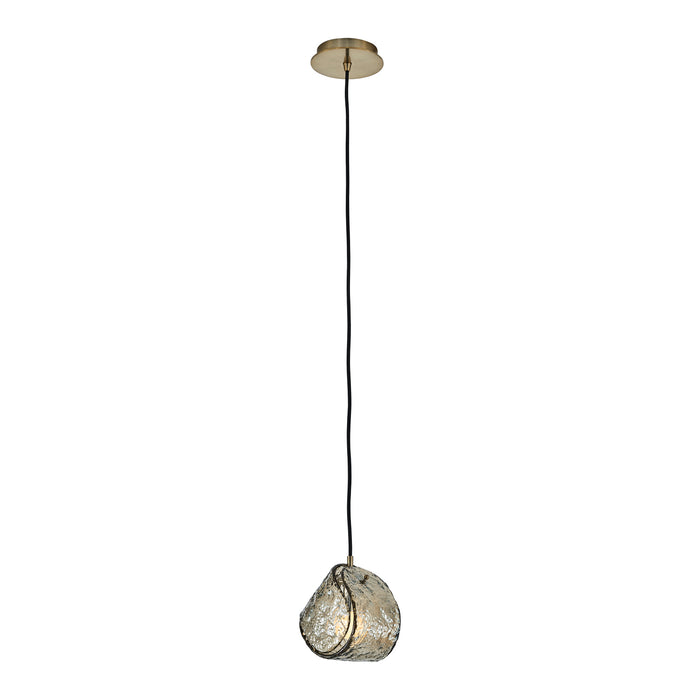 7.5'' Pallina 1 Light Winter Brass Pendant