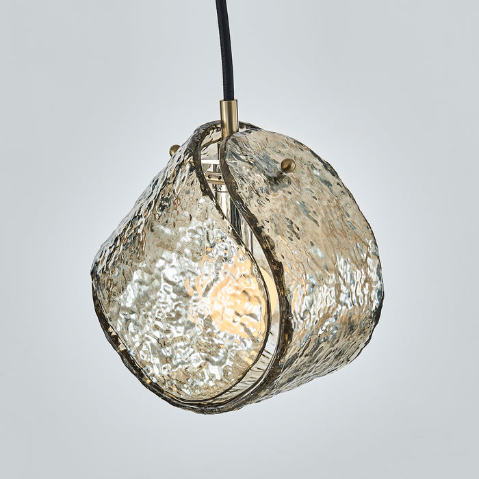 7.5'' Pallina 1 Light Winter Brass Pendant