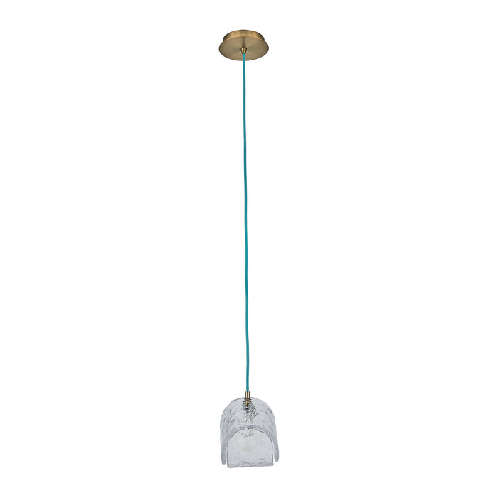 7.5'' Pallina 1 Light Winter Brass Pendant