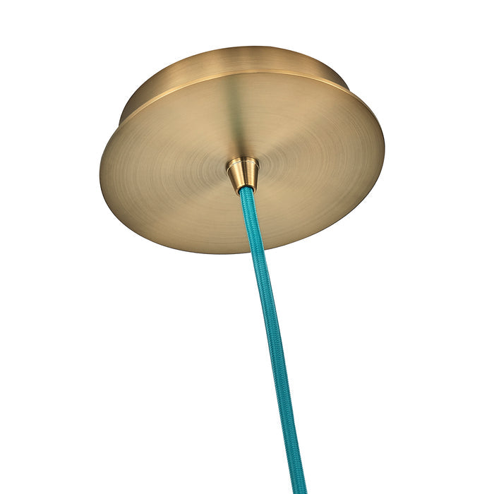 7.5'' Pallina 1 Light Winter Brass Pendant