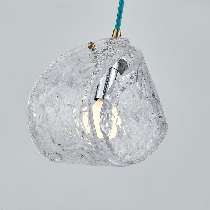 7.5'' Pallina 1 Light Winter Brass Pendant