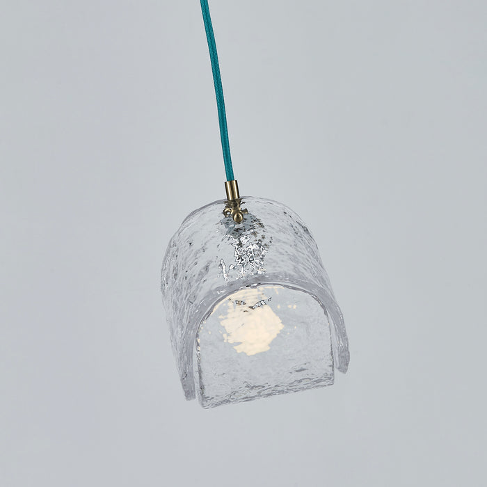 7.5'' Pallina 1 Light Winter Brass Pendant