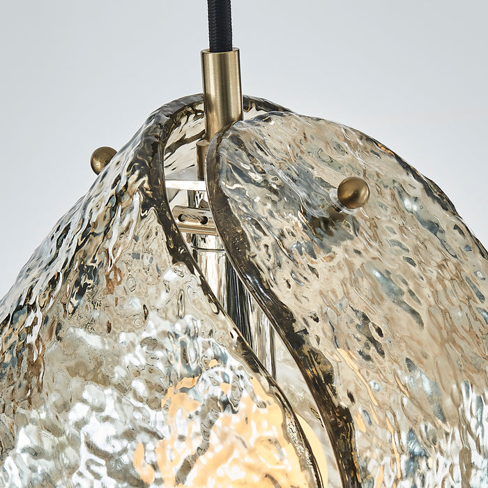 7.5'' Pallina 1 Light Winter Brass Pendant