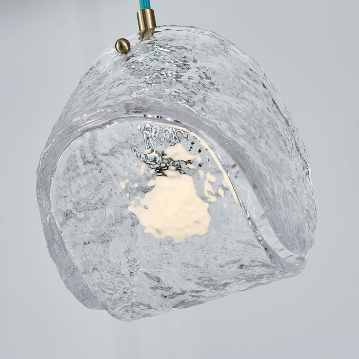 7.5'' Pallina 1 Light Winter Brass Pendant