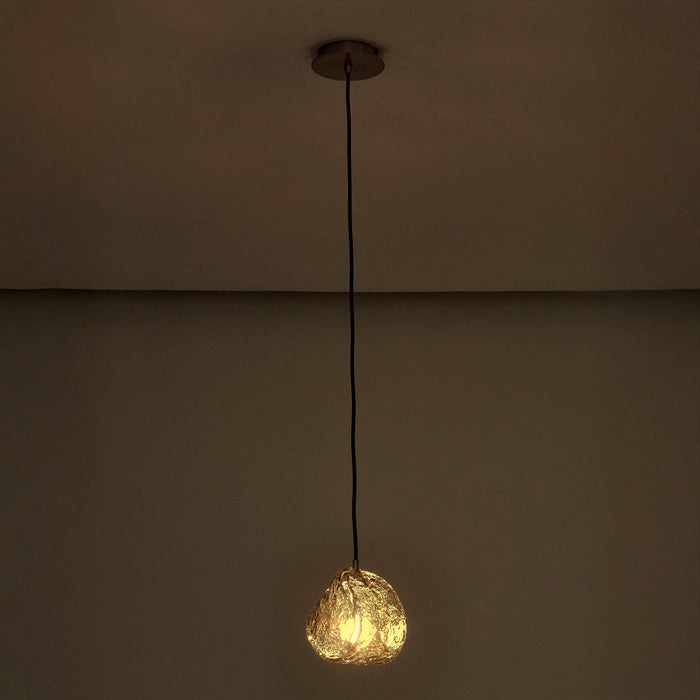 7.5'' Pallina 1 Light Winter Brass Pendant