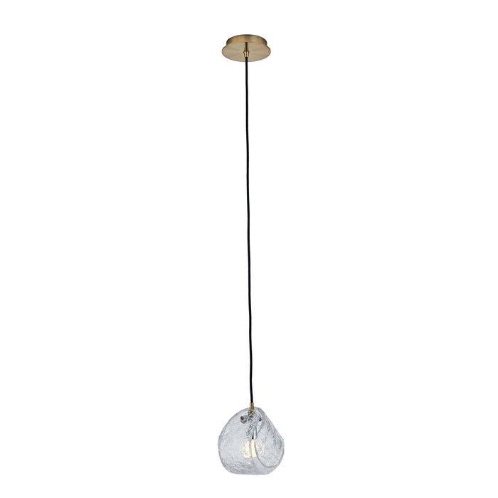 7.50'' Pallina 1 Light Winter Brass Pendant