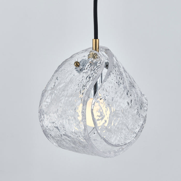 7.50'' Pallina 1 Light Winter Brass Pendant