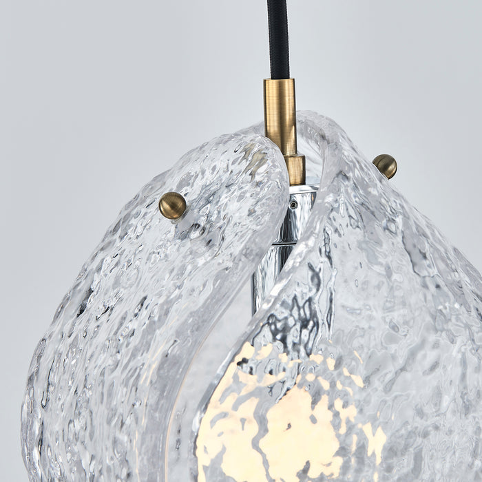 7.50'' Pallina 1 Light Winter Brass Pendant