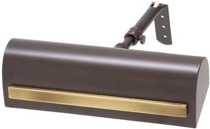 8-inch Classic Traditional Antique Brass Polished Brass Strap Plug-In Picture Light