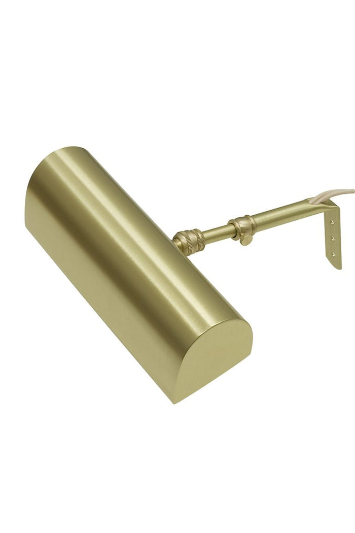 8-inch Classic Traditional Satin Brass Plug-In Picture Light