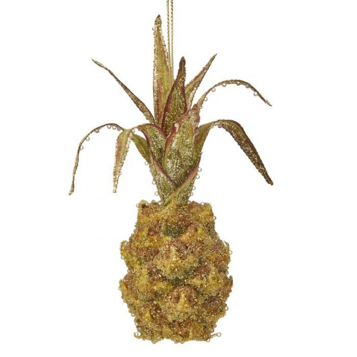 8 inch glitter jewel, pineapple ornament