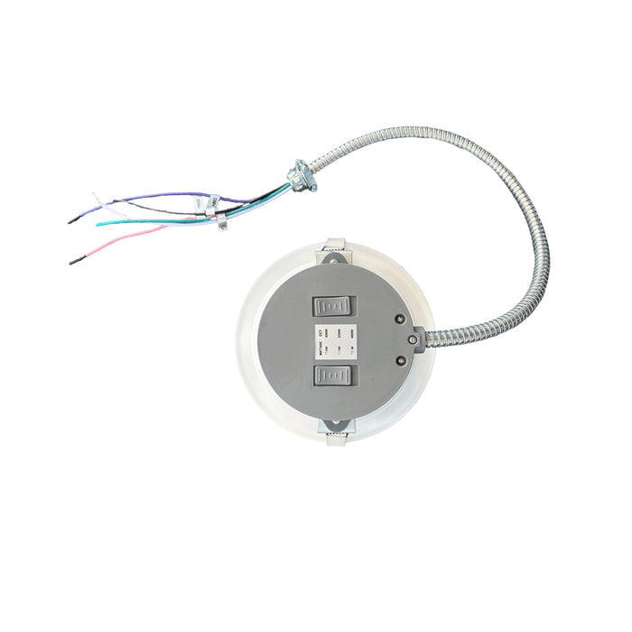 8-inch White Commercial Wall Light with 3-CCT Selectable White