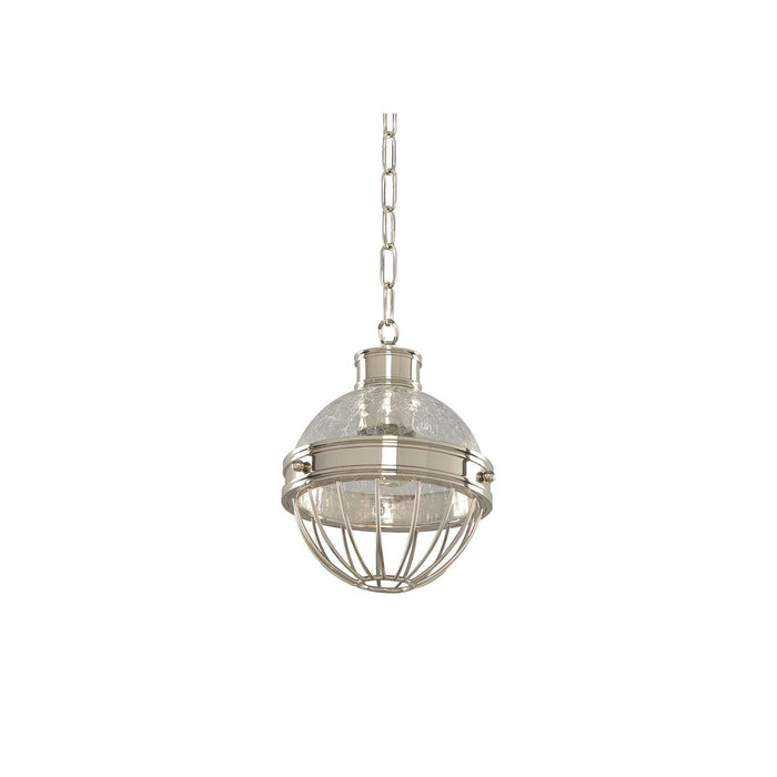 8'' Montauk 1 Light Polished Nickel Pendant