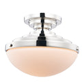 8'' Pasos 1 Light Polished Nickel Flush Mount