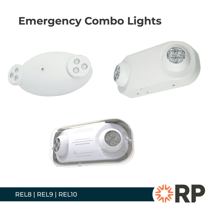 8.25-inch White Emergency Light
