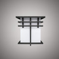9-in exterior wall light  Black  Dimmable 9W