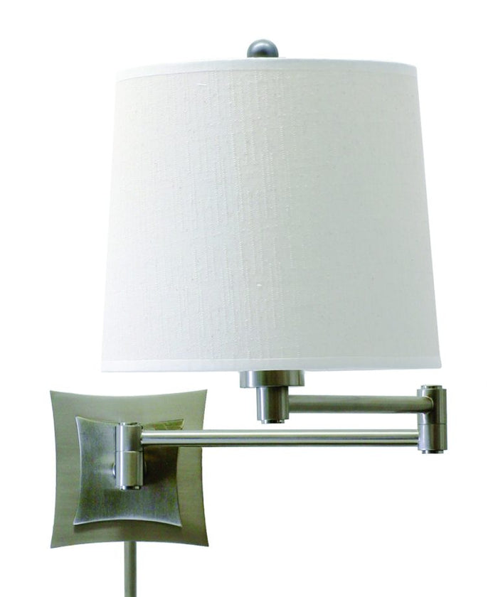 9-inch Arm Antique Silver LED Direct Wire Wall Swing Lamp