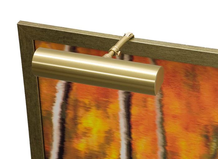 9-inch Classic Contemporary Satin Brass Plug-In Picture Light