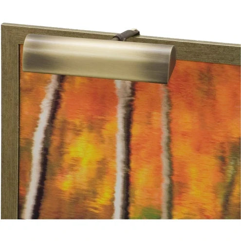 9-inch Classic Traditional Antique Brass in-Line Hi-Lo Switch Plug-In Picture Light