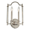 9'' Provence 2 Light Polished Nickel Wall Sconce
