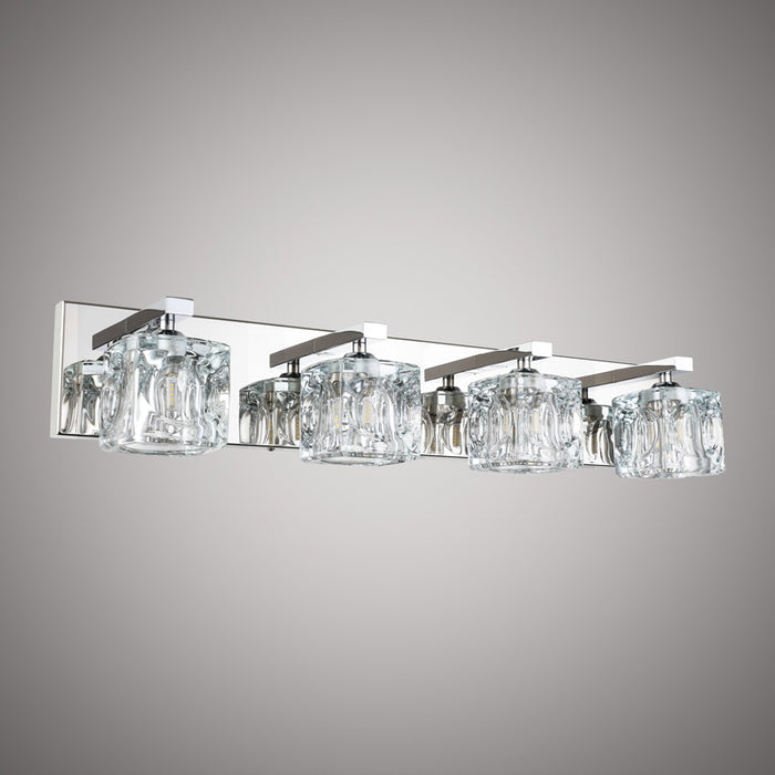 4 Lights Alba 4-light Vanity Light Polished Chrome  Dimmable 200W