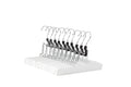 Amazon Basics Wooden Pants Hangers Closet Organizer, White, 10-Pack