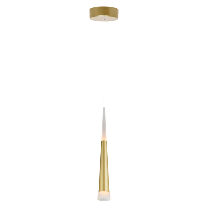 Andes Pendants Satin Gold LED 2 Inch
