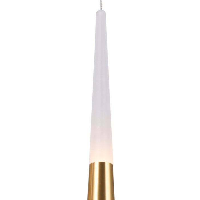 Andes Pendants Satin Gold LED 2 Inch