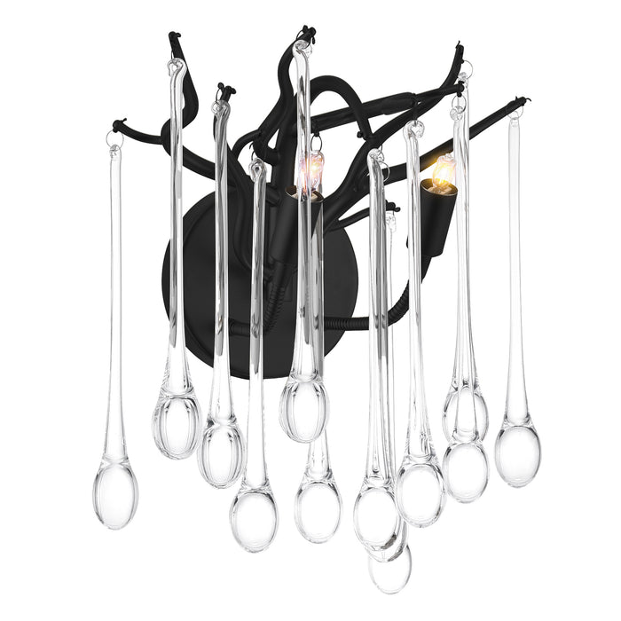 Anita Wall Lights 2 Light Black Finish