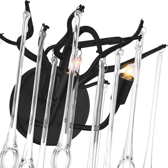 Anita Wall Lights 2 Light Black Finish