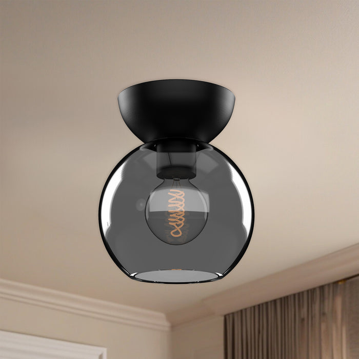 Arcadia 6-in Steel Semi-Flush Mount