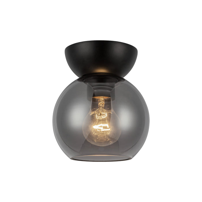Arcadia 6-in Steel Semi-Flush Mount
