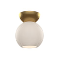 Brushed Gold/Opal Glass