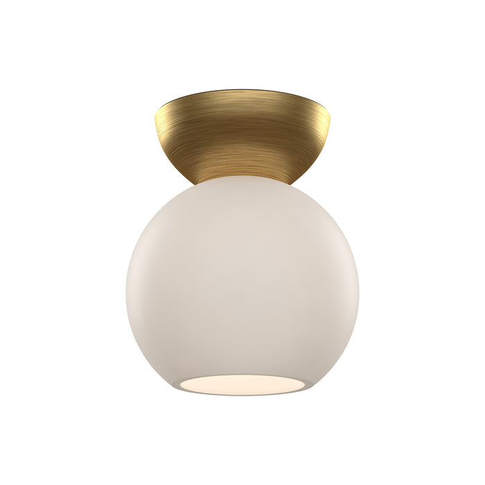 Brushed Gold/Opal Glass