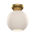 Brushed Gold/Opal Glass
