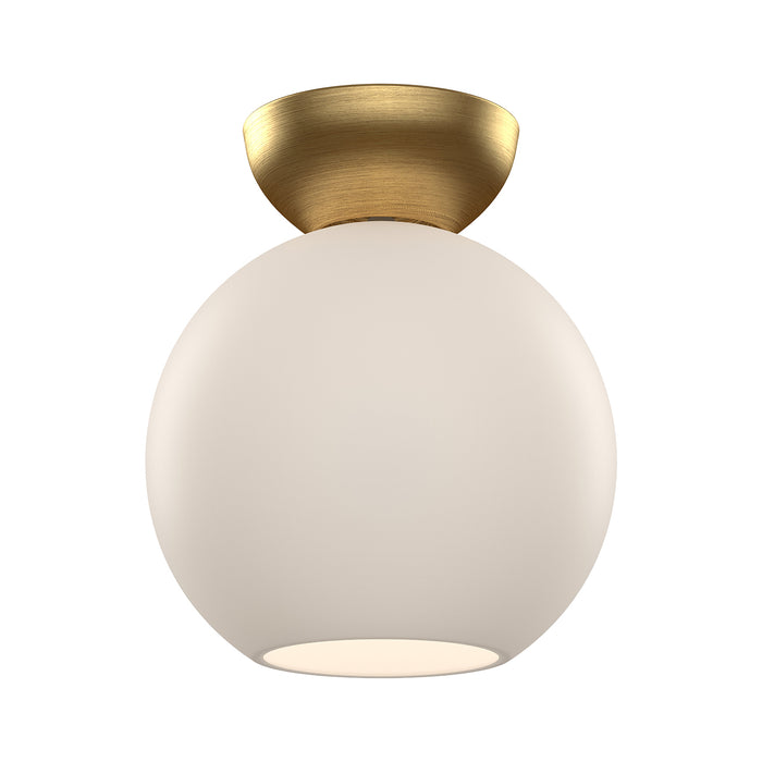 Brushed Gold/Opal Glass