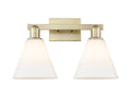 Arcadia Bath Vanity Light Cast Brass Finish