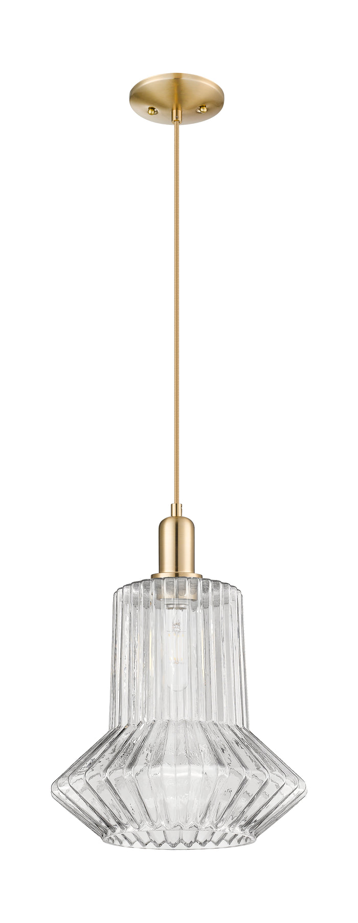Arcadia Mini Pendant 12 Inch Antique Brass