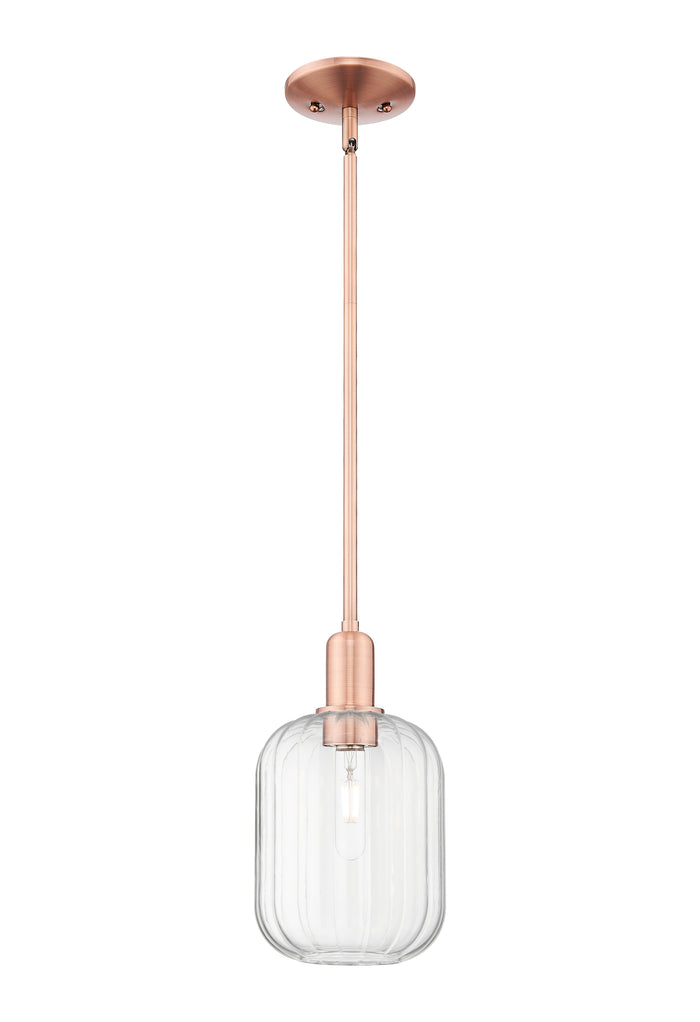 Arcadia Mini Pendant Antique Brass 6.75 Inch