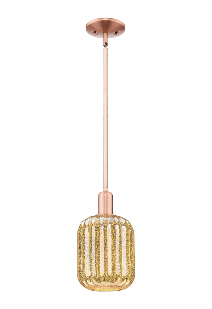 Arcadia Mini Pendant Antique Brass 6.75 Inch
