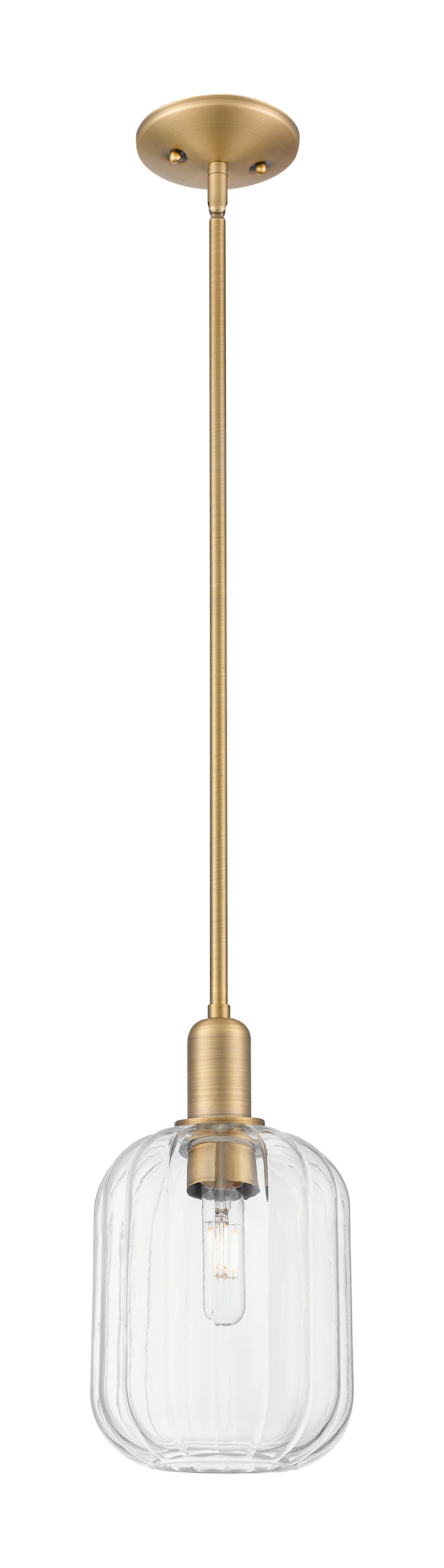 Arcadia Mini Pendant Antique Brass 6.75 Inch