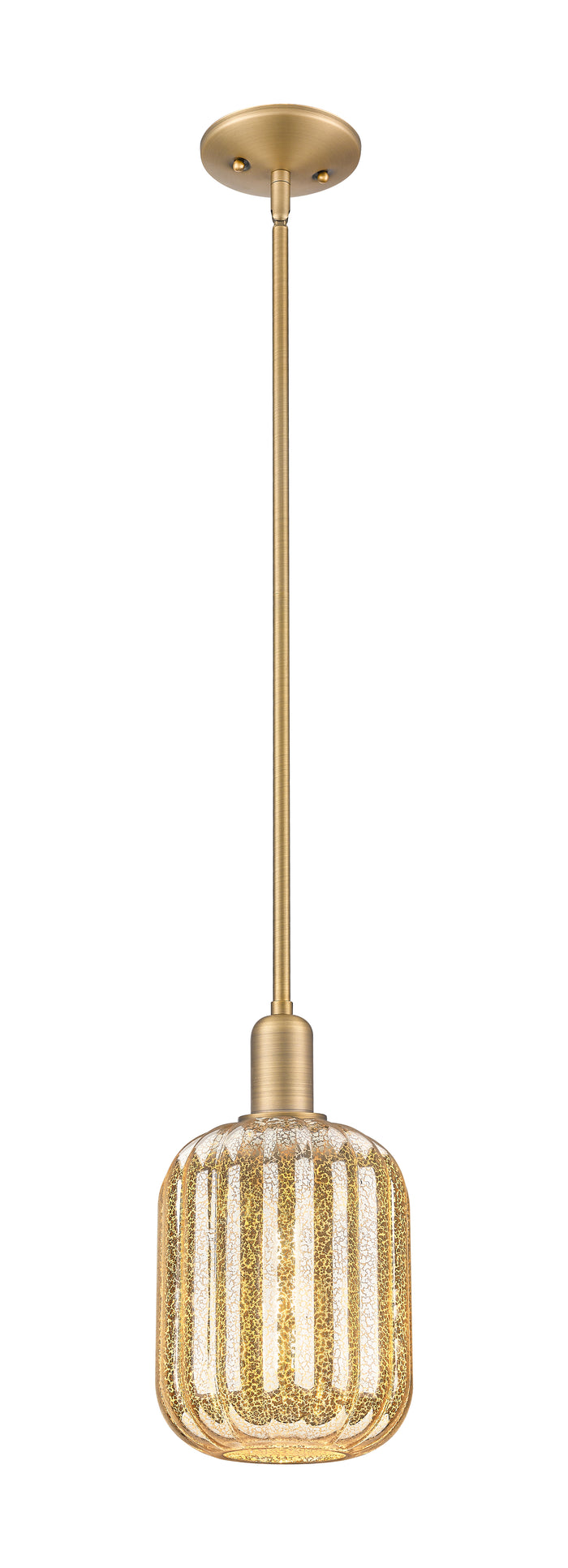 Arcadia Mini Pendant Antique Brass 6.75 Inch