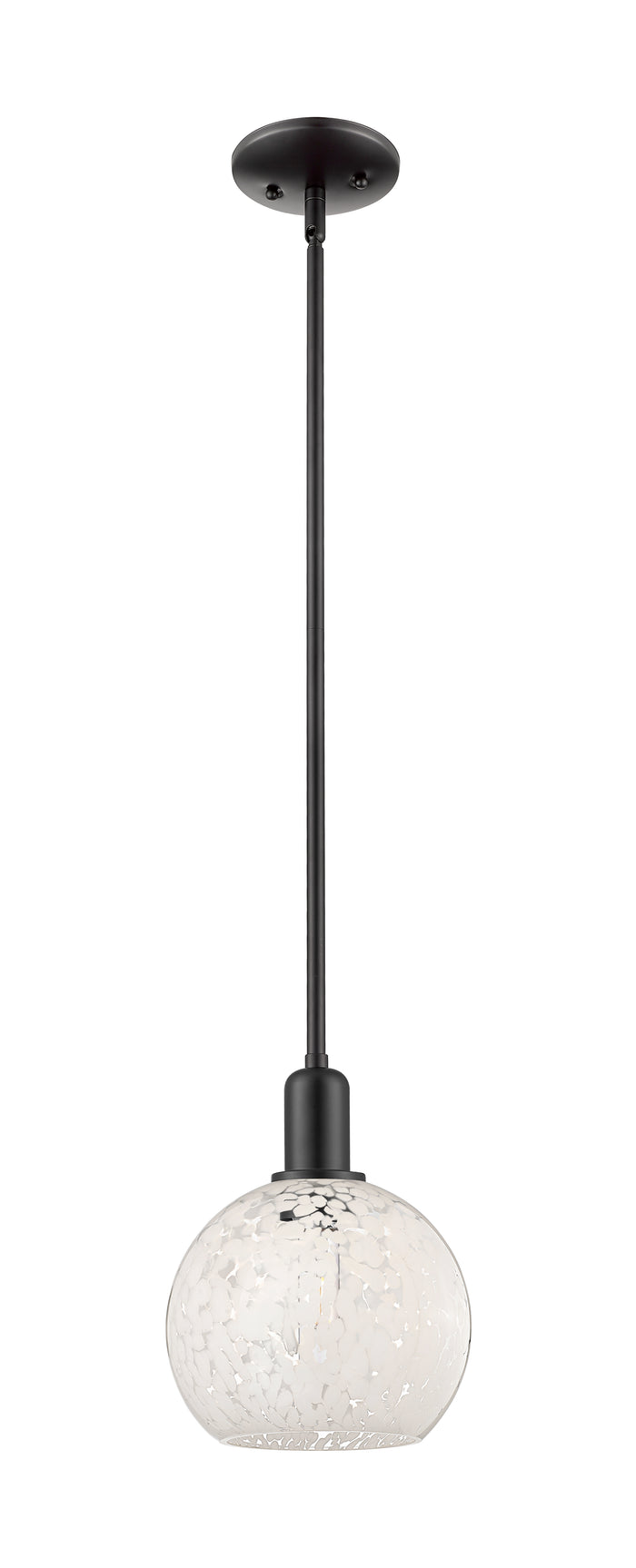 Arcadia Mini Pendant Antique Brass 8 Inch