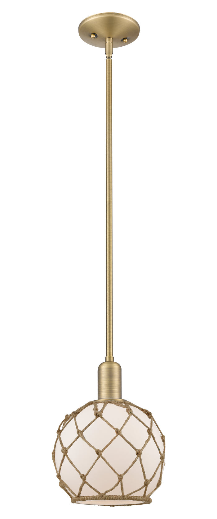 Arcadia Mini Pendant Antique Brass Cast