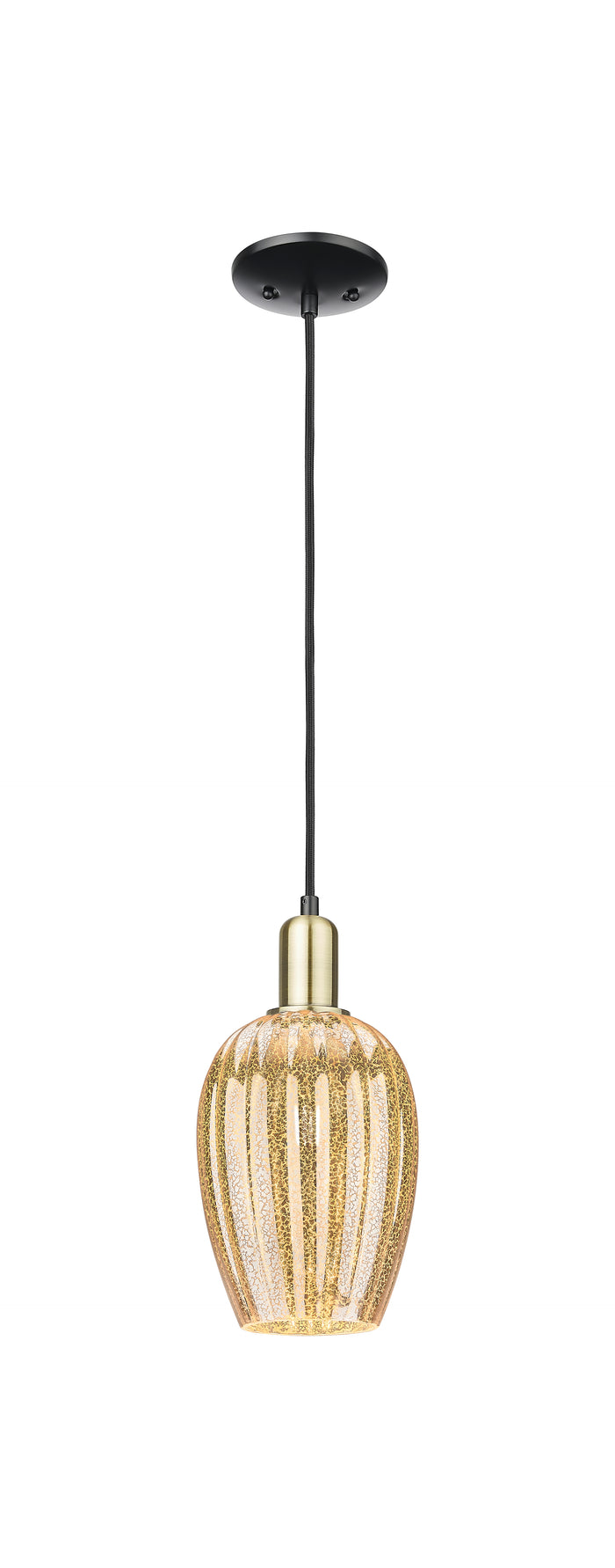 Arcadia Mini Pendant Antique Brass Dimmable