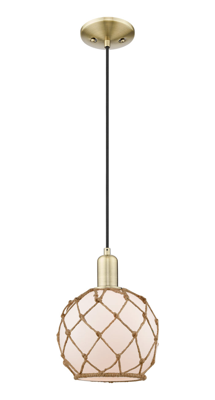 Arcadia Mini Pendant Antique Brass Finish